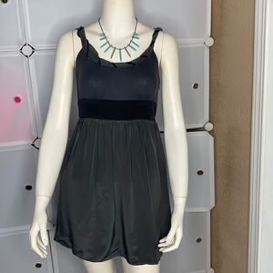 Tricky Threads Gray & Black Mini Dress Size XS